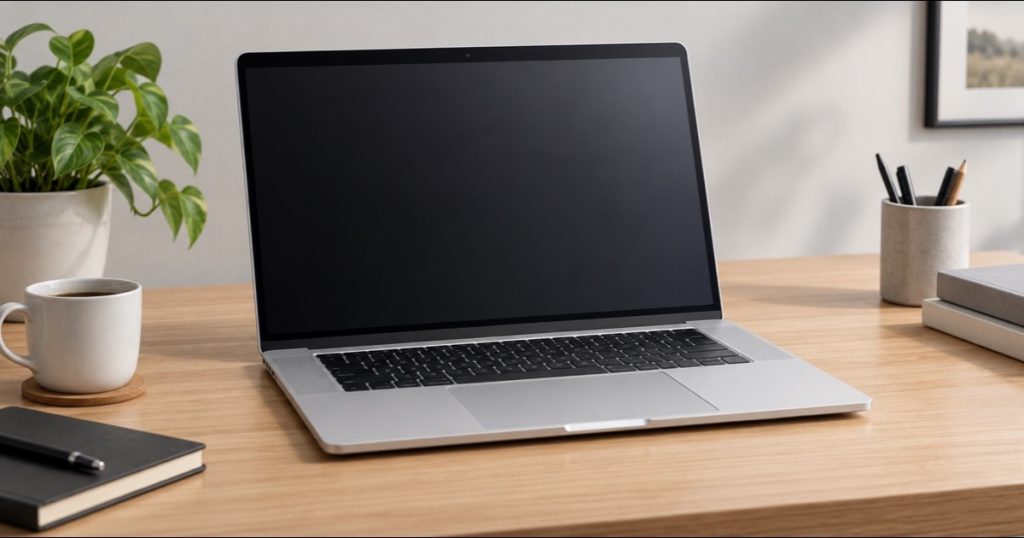 Computer portatile professionale argentato da 15 pollici